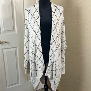 Cozy White and Black Women's Sweater